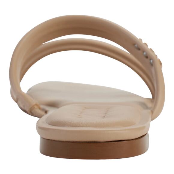 DKNY Women's Dee Strappy Slip On Slide Sandals Beige Size 7 1/2 - Picture 3 of 5